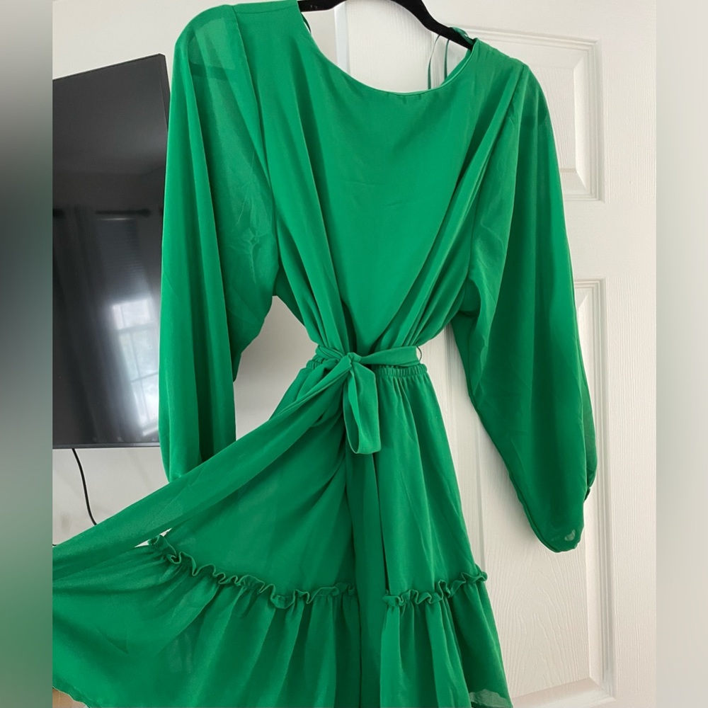 Green Flowy Dress